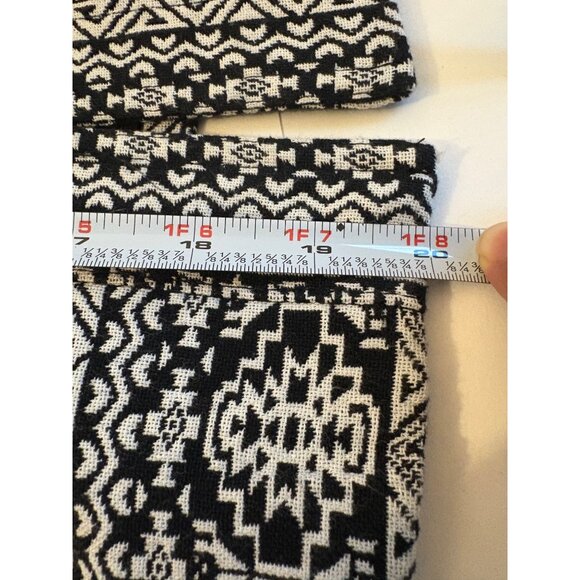 Christopher & Banks Womens Open Front Black & White Patterned Cardigan Jacket S - Picture 11 of 11